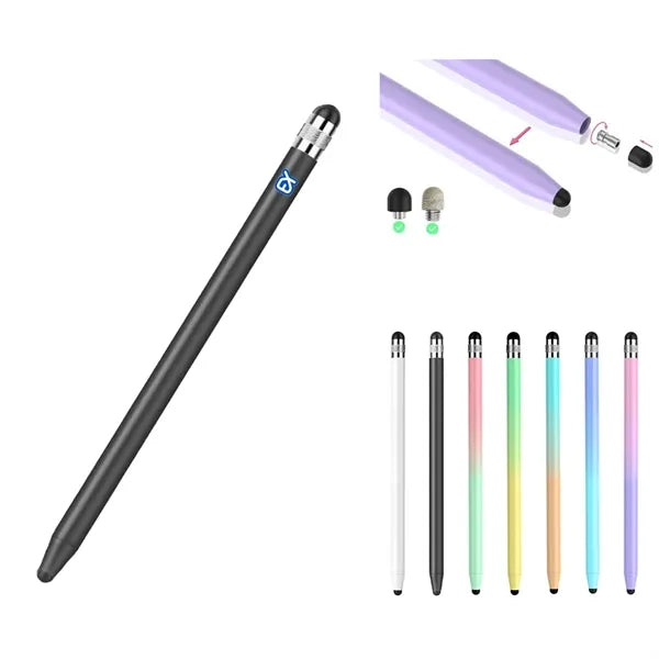 5 4/5" Dual-Tip Stainless Steel Stylus Pen