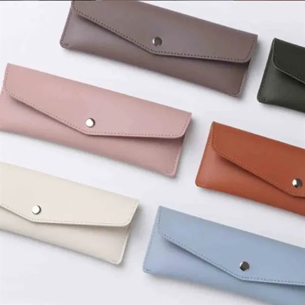 Minimalist Style Leather Pencil Case Gift Pouch