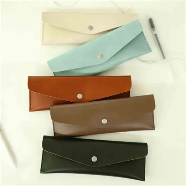 Minimalist Style Leather Pencil Case Gift Pouch