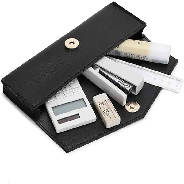 Minimalist Style Leather Pencil Case Gift Pouch