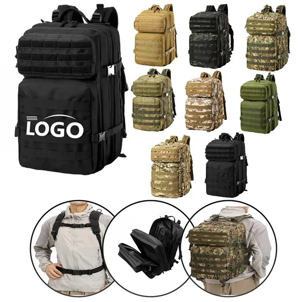 Low MOQ Multi-functional Outdoor Tactical Camping Backpack