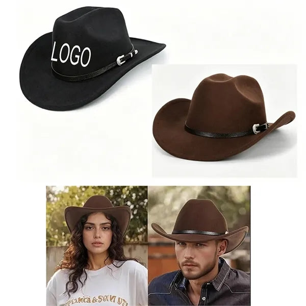 Western Cowboy for Men Women Classic Fedora Hat