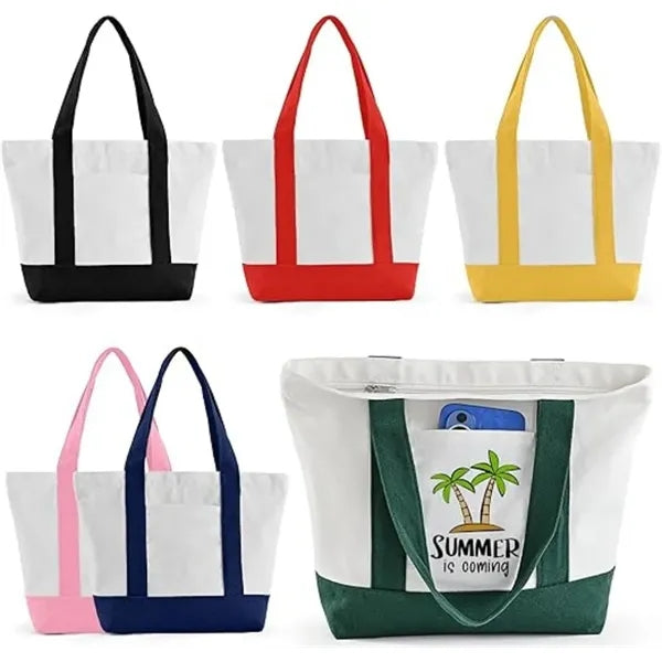Canvas mini tote bag colorful