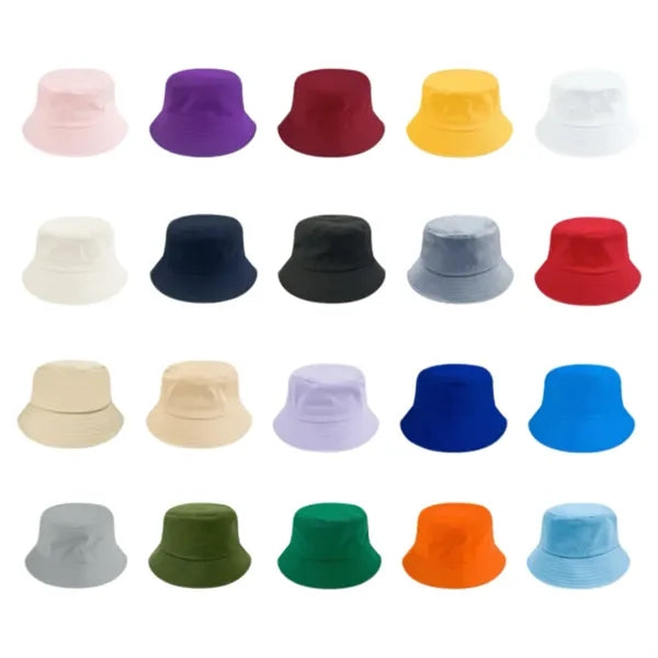 Cotton Unisex Beach Bucket Hats