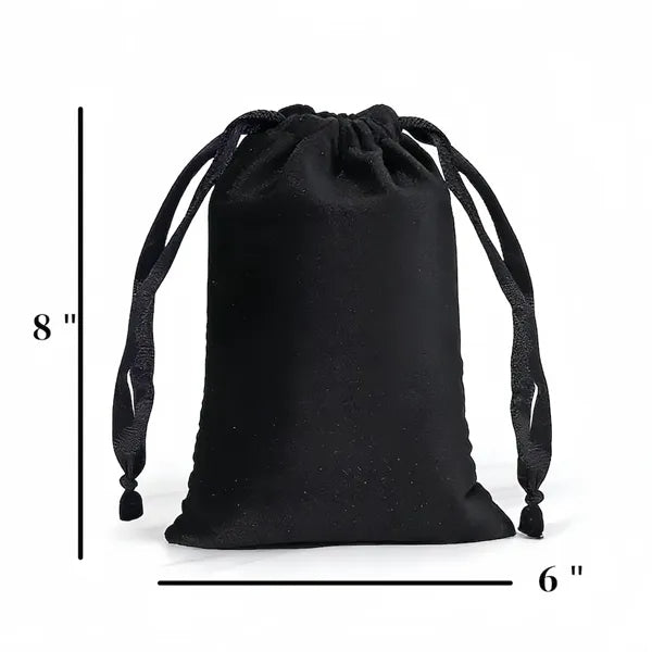 6" x 8" Plush Velvet Drawstring Pouch
