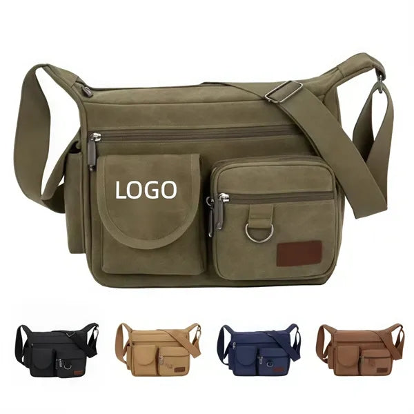 Vintage Canvas Shoulder Messenger Bag