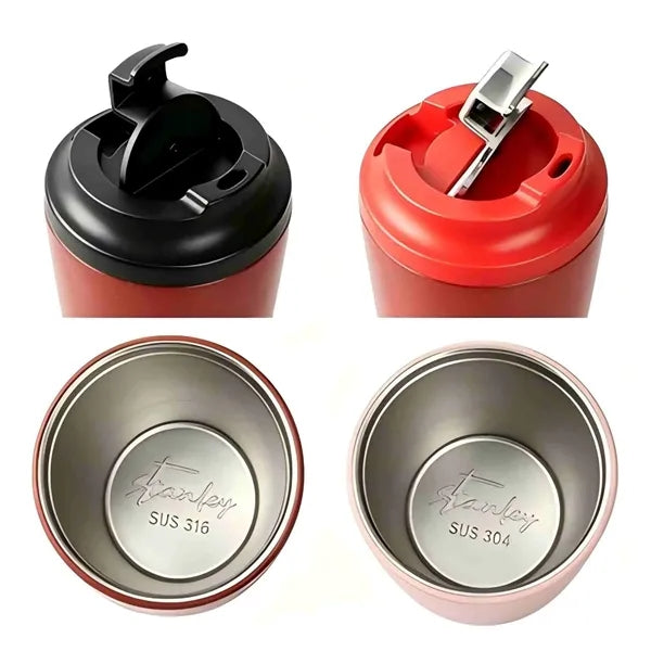 12oz Stainless Steel Insulated Coffee Mug with Lid