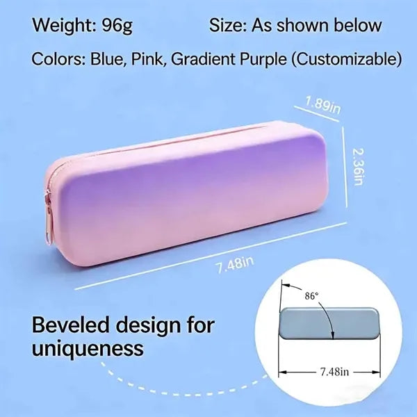 Eco-Friendly and Large Capacity Silicone Pencil Case