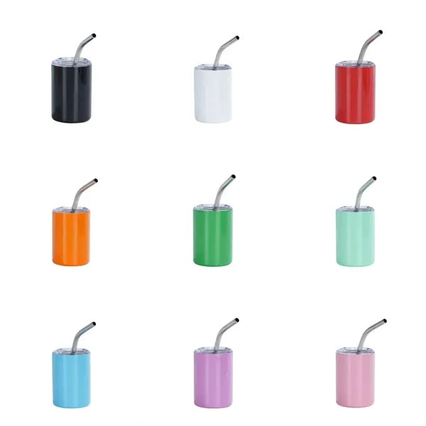 Vacuum Travel Tumbler with Straw - 3 oz