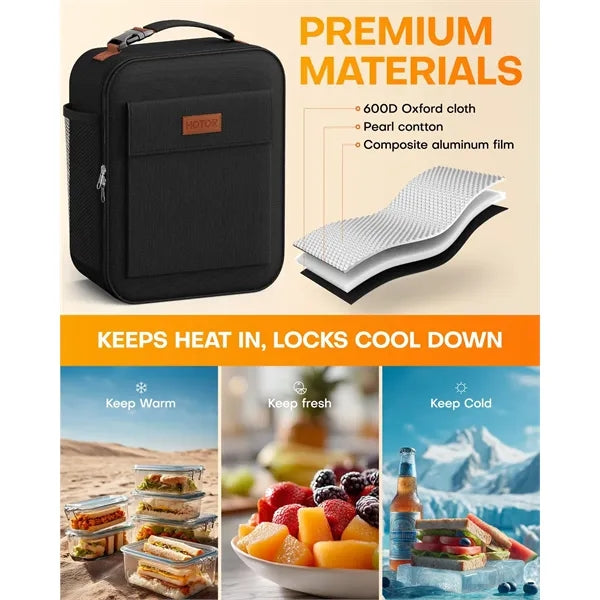 Insulated Lunch Bag with Mutiple Pockets