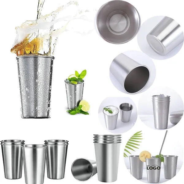 Stainless Steel Pint Glasses