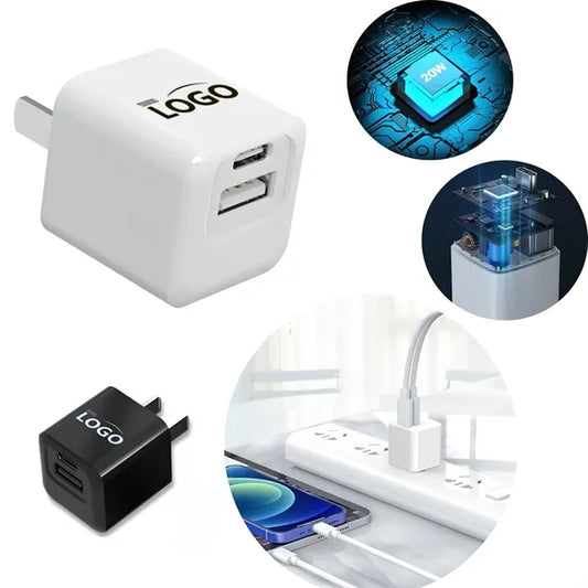 20W TYPE-C + USB-A Charging Plug