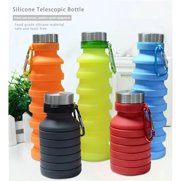 Reuseable Silicone Foldable Water Bottle