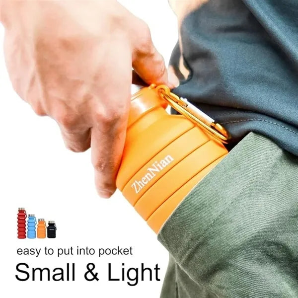 Reuseable Silicone Foldable Water Bottle