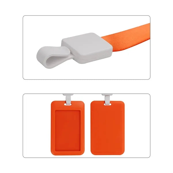 ID Card Badge Holder With Lanyard