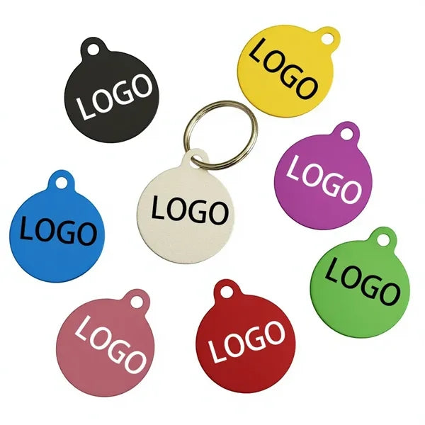 Colorful Round Custom Logo Keychain
