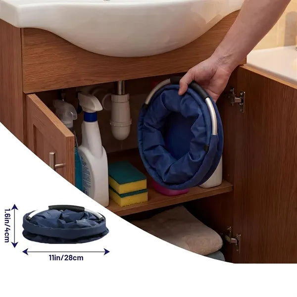 Foldable Multi-Pocket Cleaning Caddy with Handle