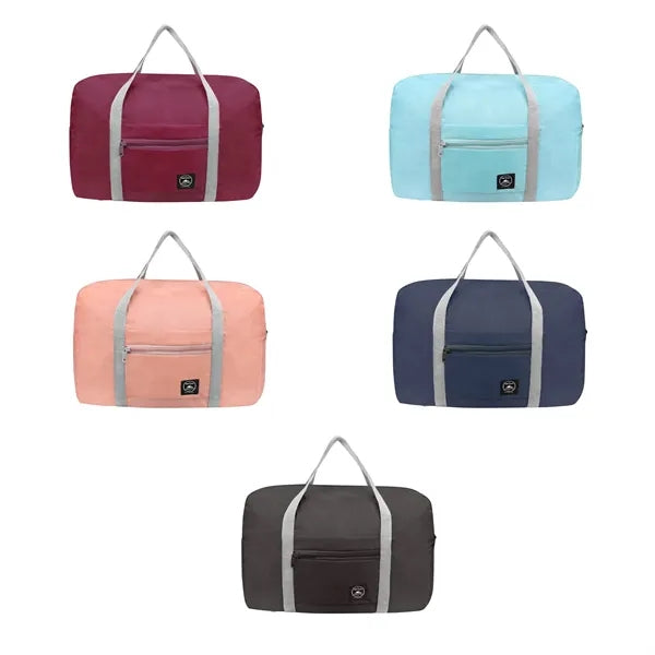 Foldable Polyester Travel Duffle Bag W/ Luggage Sleeve