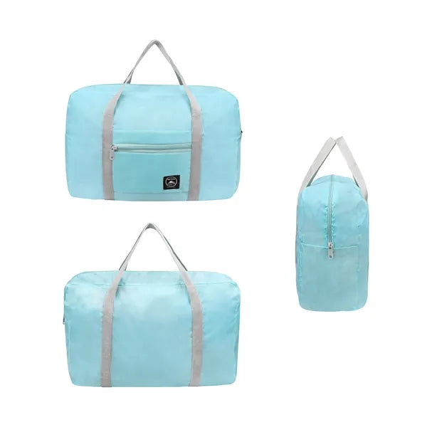 Foldable Polyester Travel Duffle Bag W/ Luggage Sleeve