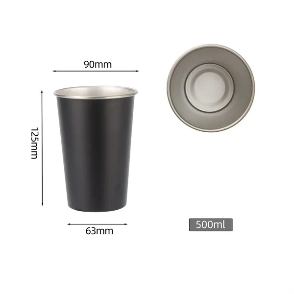 17oz Stainless Steel Camping Pint Cup