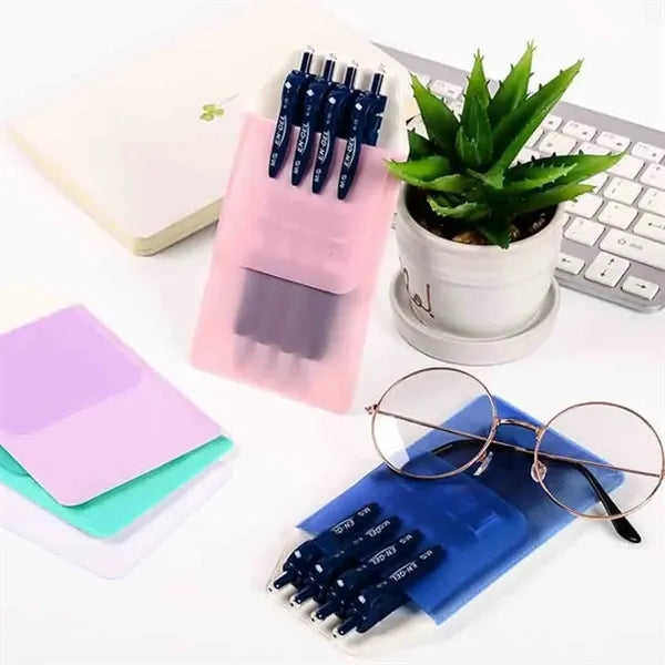 Plastic Waterproof Pocket Clip Pen Sleeve