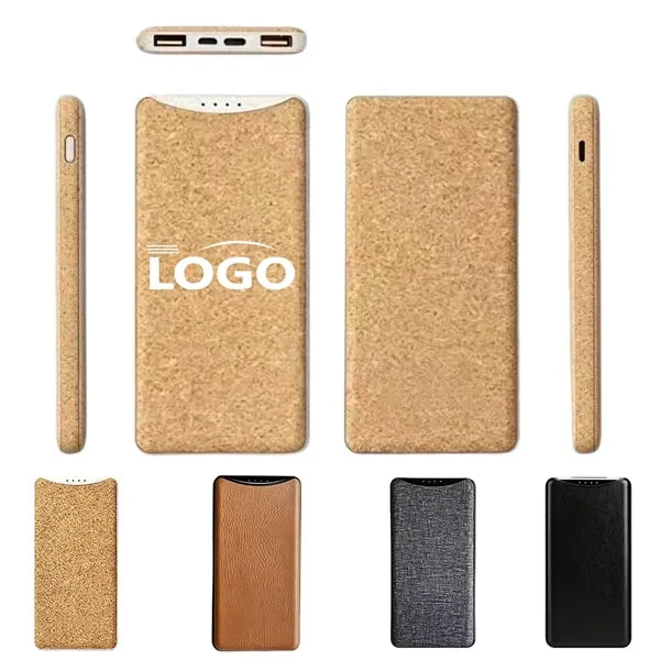 Eco-Friendly 10000mAh Outdoor Power Bank with Custom Logo