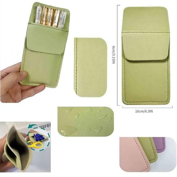 PU leather pen case for inserting pens