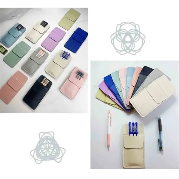 PU leather pen case for inserting pens
