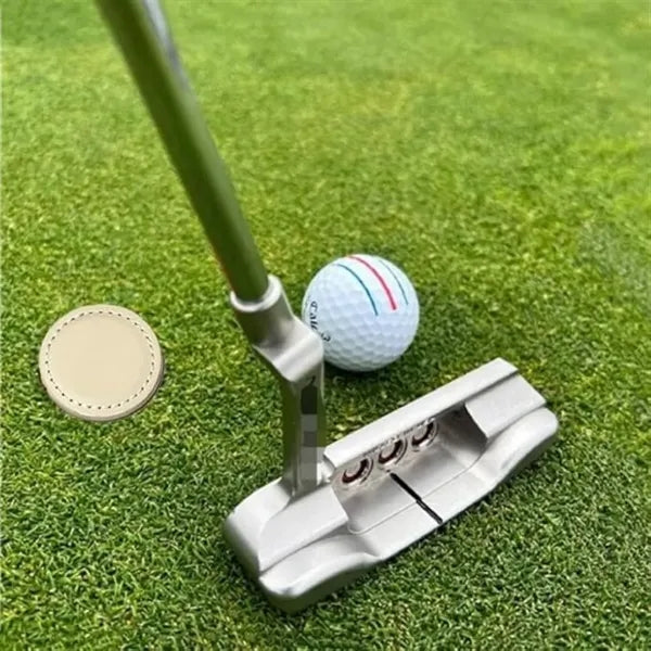 Leather golf ball logo