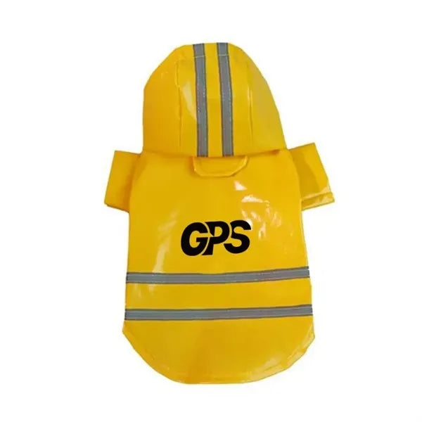 15 3/4 " Reflective Raincoat For Dogs