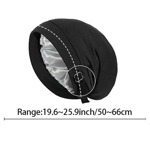 Slouchy Beanie Hat Satin Lined Sleep Bonnet Cap