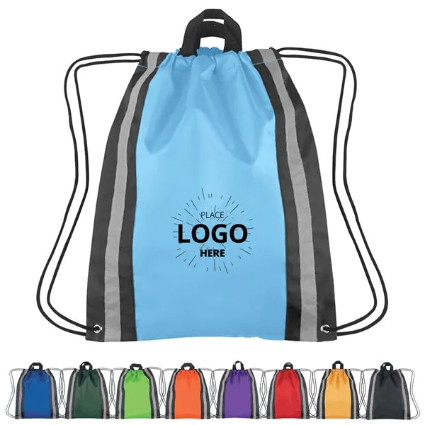 Reflective Drawstring Backpack Bag