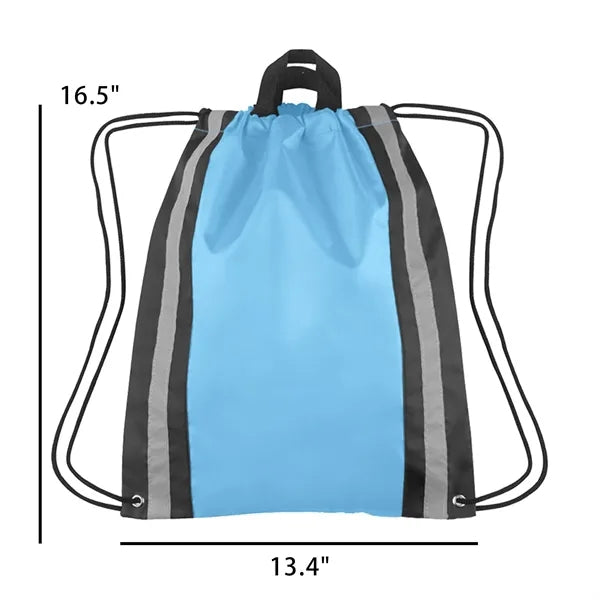 Reflective Drawstring Backpack Bag