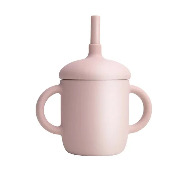 5oz Silicone Training Sippy Cup With Straw