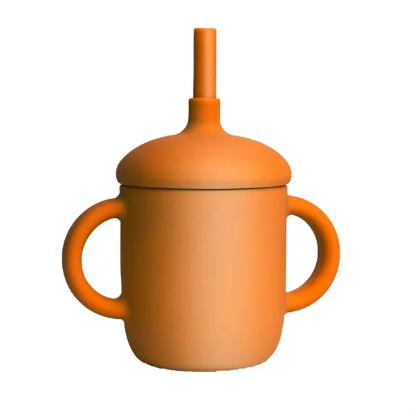 5oz Silicone Training Sippy Cup With Straw