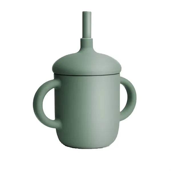 5oz Silicone Training Sippy Cup With Straw