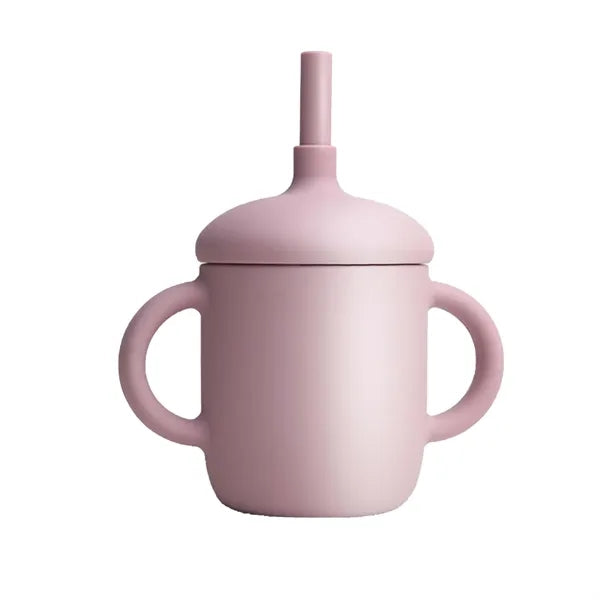 5oz Silicone Training Sippy Cup With Straw