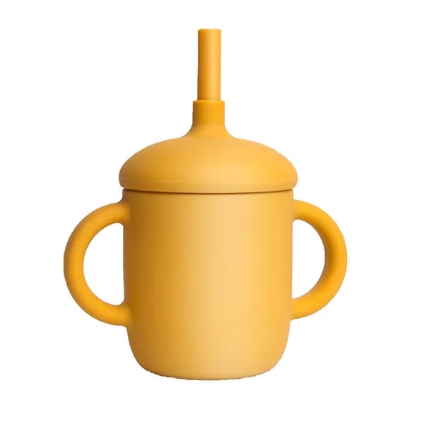 5oz Silicone Training Sippy Cup With Straw