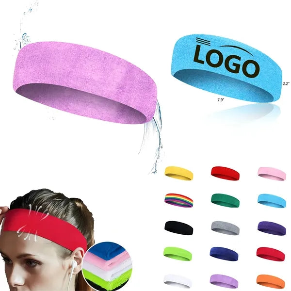 Direct Embroidered Sports Hair Bands
