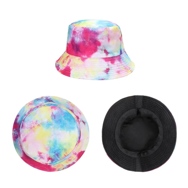 Full Color Travel Bucket Hat Reversible Sun