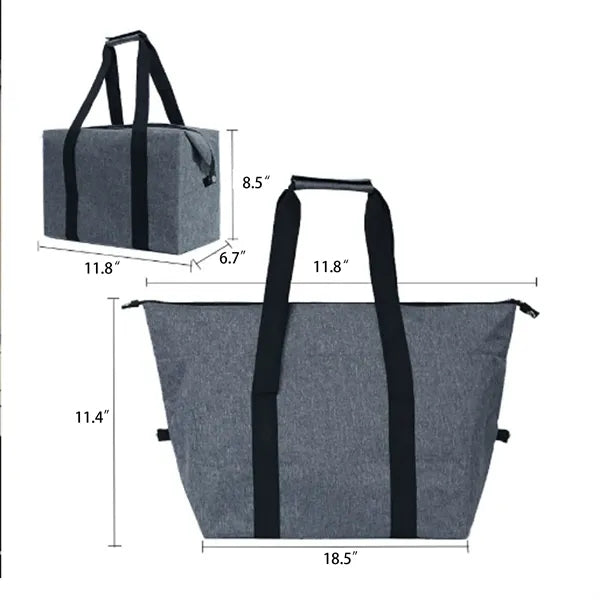 Insulated Foldable Cooler Tote