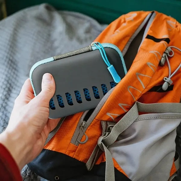 Microfiber Mesh Cooling Towel In Ventilated EVA Case