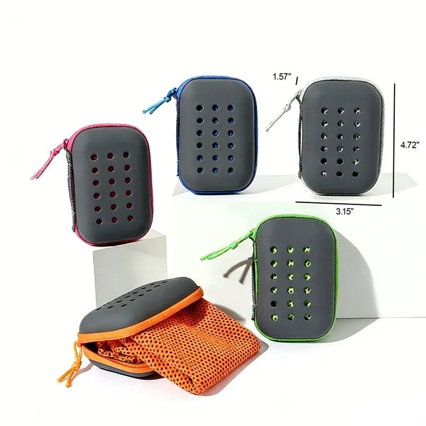 Microfiber Mesh Cooling Towel In Zippered EVA Case