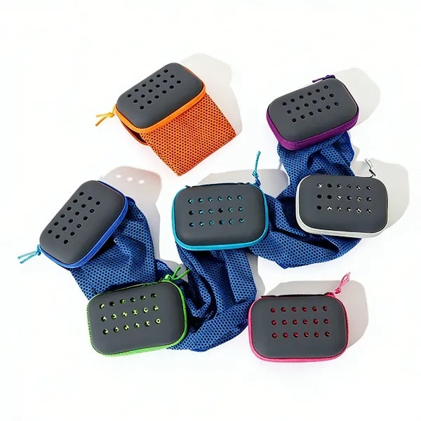 Microfiber Mesh Cooling Towel In Zippered EVA Case