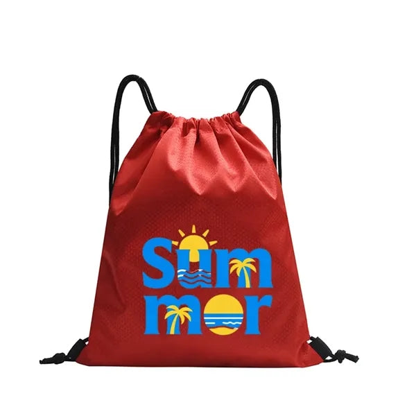 Waterproof Oxford Drawstring Sports Backpack for Gym & Event