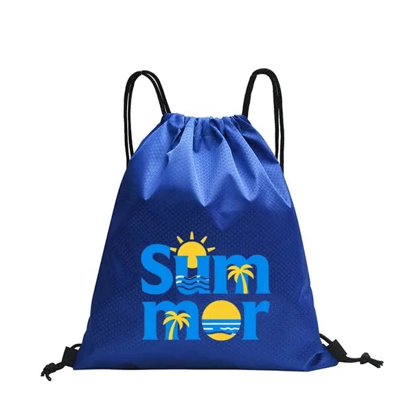 Waterproof Oxford Drawstring Sports Backpack for Gym & Event