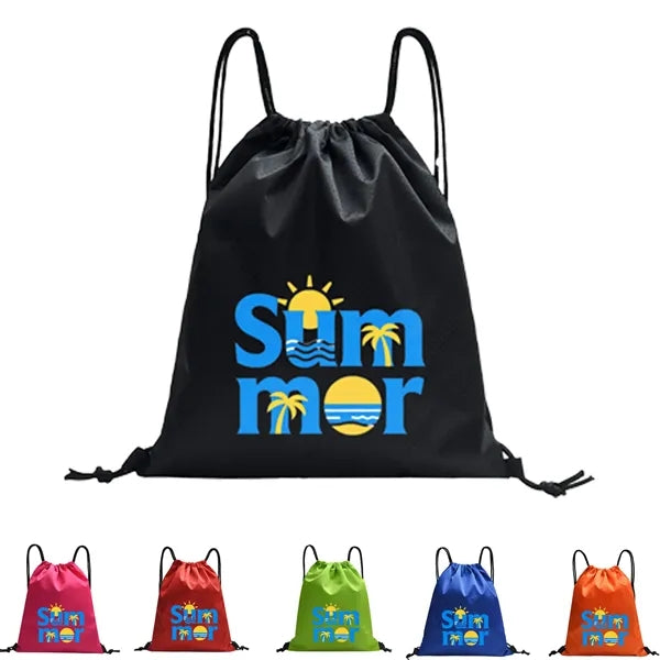 Waterproof Oxford Drawstring Sports Backpack for Gym & Event