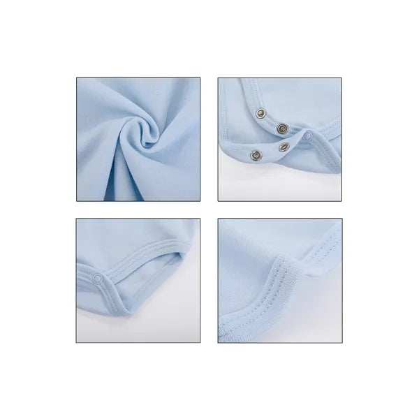 Short Sleeve Babysuit Cotton Unisex For Newborn
