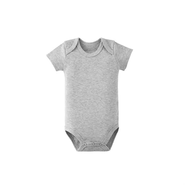 Short Sleeve Babysuit Cotton Unisex For Newborn
