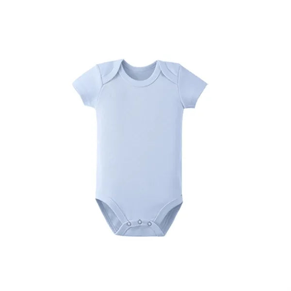 Short Sleeve Babysuit Cotton Unisex For Newborn